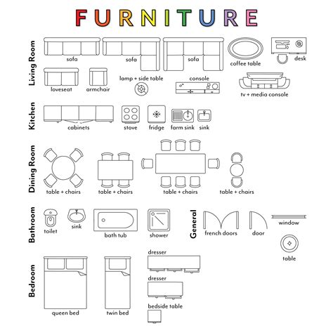 furniture template   scale printable printable word searches