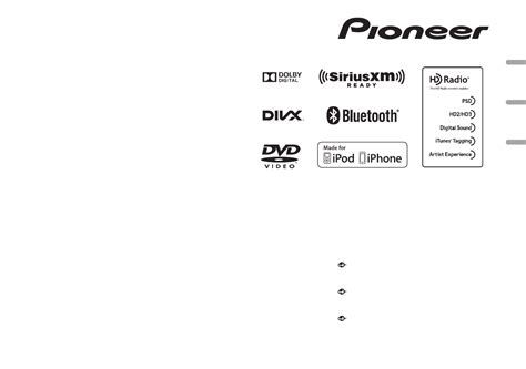 user manual pioneer avh xbhs english  pages