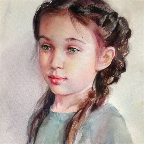 watercolor face watercolor portrait painting portrait drawing