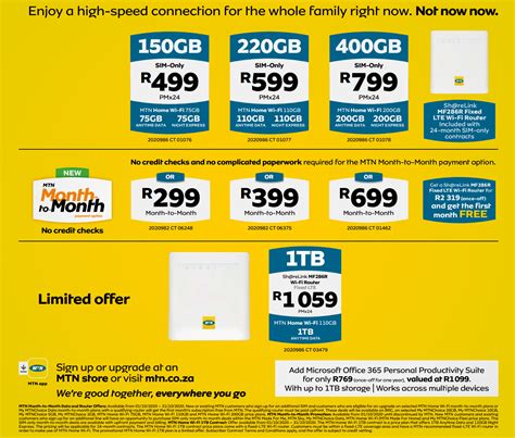 mtn launches  fixed lte deal  october wwwguzzlecoza