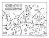 Coloring Circus sketch template