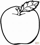 Apfel Ausmalbilder Bastelvorlage Malvorlagen sketch template