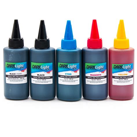 canon printer refill ink kit universal  color darklight fx