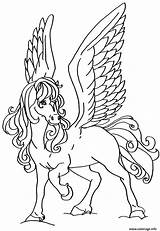 Cheval Coloriage Princesse Volant Animaux Colorier Chevaux Avtomobil Heros Gratuitement Enfant 101coloring sketch template