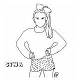 Jojo Siwa Pages Coloring Cute Printable Posted sketch template
