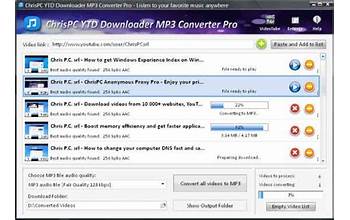 ChrisPC YT Downloader MP3 Converter Pro screenshot #4