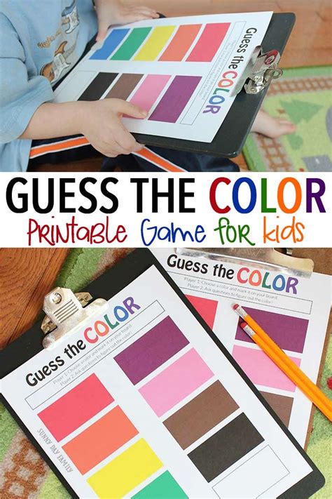 guess  color game  kids  printable sunny day family
