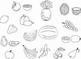 Fruit Coloring Salad Pages Printable Drawing Color Sheet Cute Getcolorings Paintingvalley Print Drawings Kindergarten Awesome sketch template