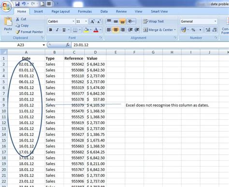 excel problems fix date formats turbofuture