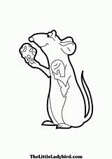 Ratatouille Coloring Pages Cheese Clipart Books Rat Library sketch template