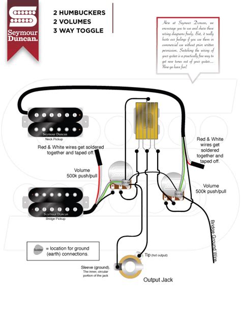 wiring diagram  humbucker pickups