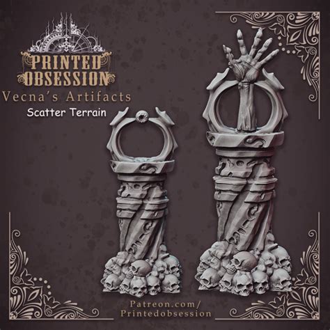 printable vecnas artifacts undead scenery  mm scale  printed