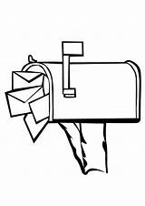 Mailbox Coloring Pages Post Box Office Letter Kids Drawing Printable Getdrawings Gif Loading Truck sketch template