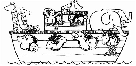 noahs ark rainbow coloring page beautiful noah  ark coloring page