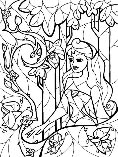 printable stained glass coloring pages  adults printable