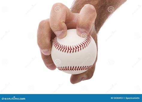 knuckleball baseball pitching grip stock  image