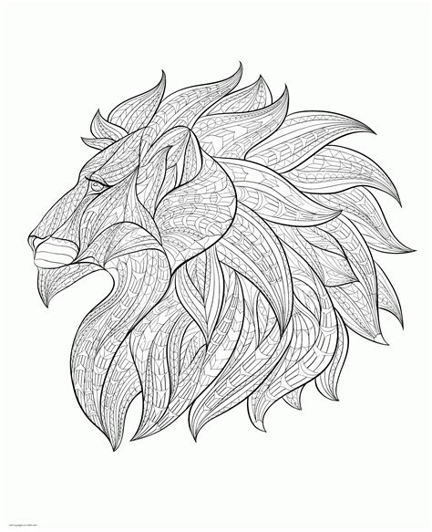 lion coloring pages  adults printable coloring pages printablecom
