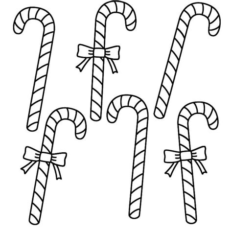 candy cane coloring pages  printable coloring pages  kids