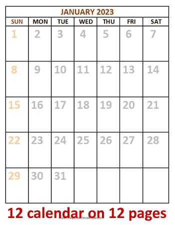 monthly calendar  pages  theprintablecalendarcom