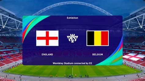 england  belgium wembley stadium   uefa nations league pes  youtube