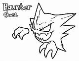 Haunter Beyblade sketch template