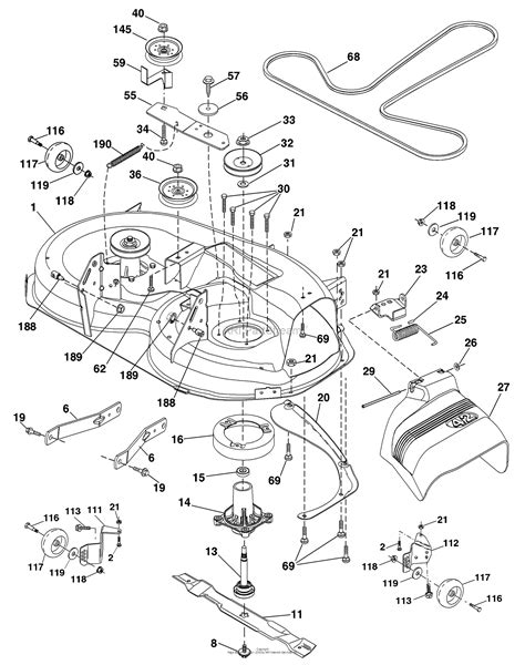 husqvarna  ls    parts diagram  mower deck