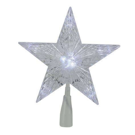 led lighted  point star christmas tree topper clear lights walmartcom