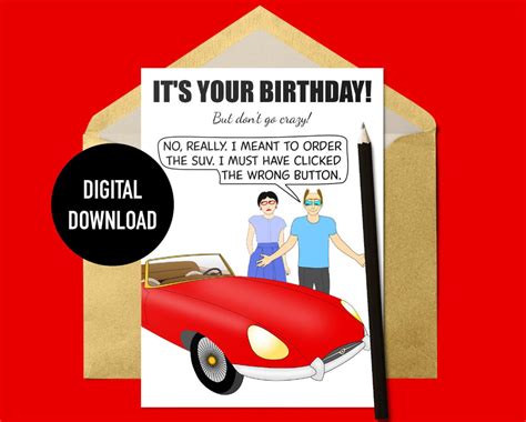pin  funny birthday cards printable