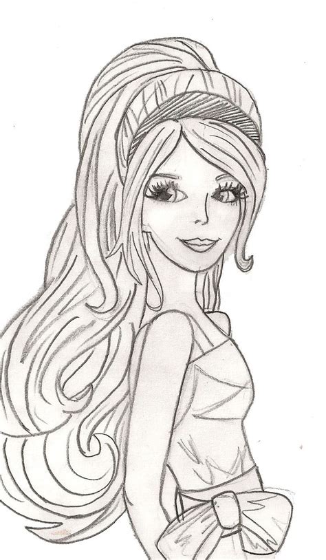 beautiful barbie coloring pages  girls