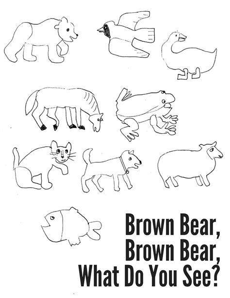brown bear brown bear     outline clip art library
