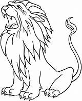 Coloring Lion Printable Pages Print sketch template