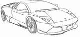 Lamborghini Outline Drawing Car Murcielago Lineart Clipart Sports Aventador Getdrawings Sketch Use Line Drawings Nascar Transparent Templates sketch template