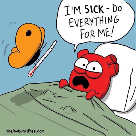 the awkward yeti comics when heart is sick