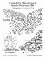 Yellowstone National Nationalpark Vacation Geysers Badlands Kaynak Epingleblog sketch template