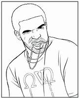 Coloring Drake Pages Rapper American African Easy Drawing Famous Printable Chains People Color Print Hop Hip Getcolorings Template Getdrawings Rake sketch template