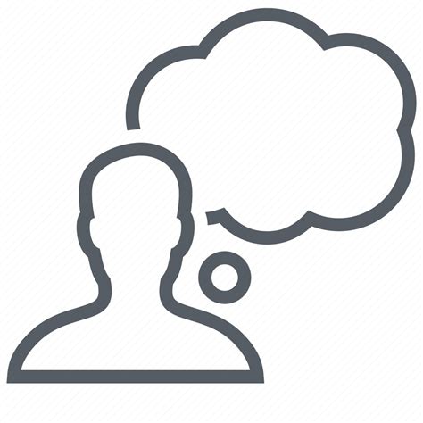 Cloud People Person Thinking Icon Download On Iconfinder