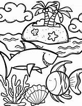 Coloring Clipart Pages Animals Ocean Creative Clips Summer Animal Color Book Kids Printable Made Sheets Cute Colouring Coloriage Books Year sketch template
