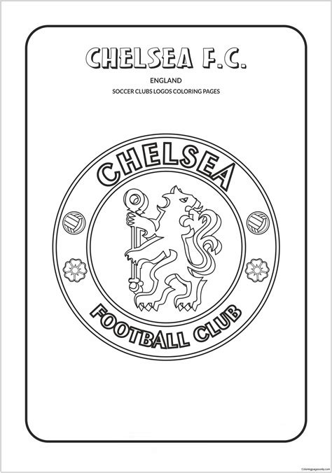 chelsea fc coloring page  printable coloring pages