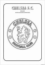 Chelsea Coloring Pages Logo Logos Cool Soccer Football Clubs Fc Color Printable Psg Team Club Premier League England Others Template sketch template