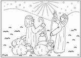 Herders Kerstmis sketch template