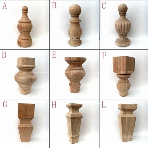 wooden cylindrical cabin legs european table foot solid