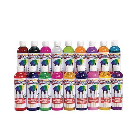 colorations liquid watercolor paint  fluid ounces oz set