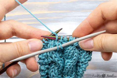 cable stitch   knit cables  beginners video