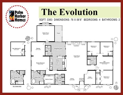 palm harbor evolution floor plan floorplansclick