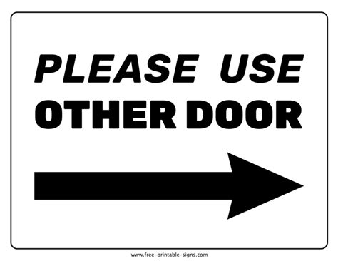 printable door signs printable templates