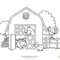 farm animals  barn coloring page farm animals  toddler kid