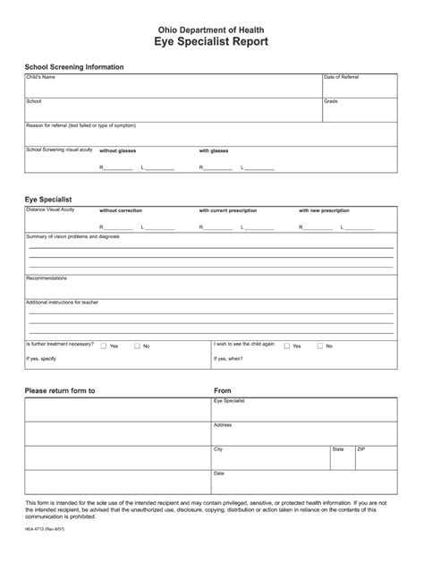 Printable Eyeglass Prescription Form Pdf Fill Online