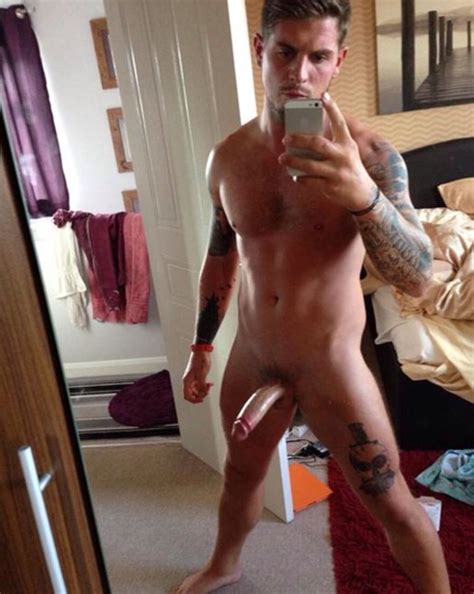 sexy tattooed naked straight guy selfie spycamfromguys hidden cams spying on men