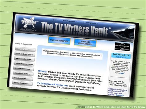 ways  write  pitch  idea   tv show wikihow