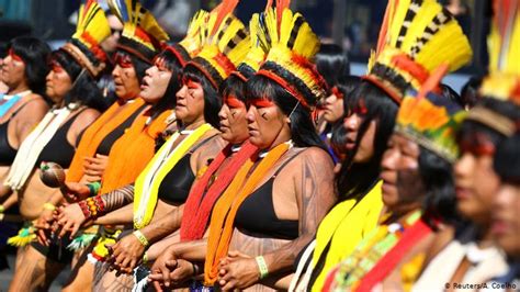 Save The Amazon Indigenous Women In Brazil Protest
